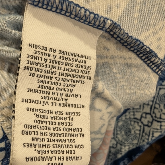 Ruby Rd. Blue and Red Patchwork Blouse - Picture 6 of 6